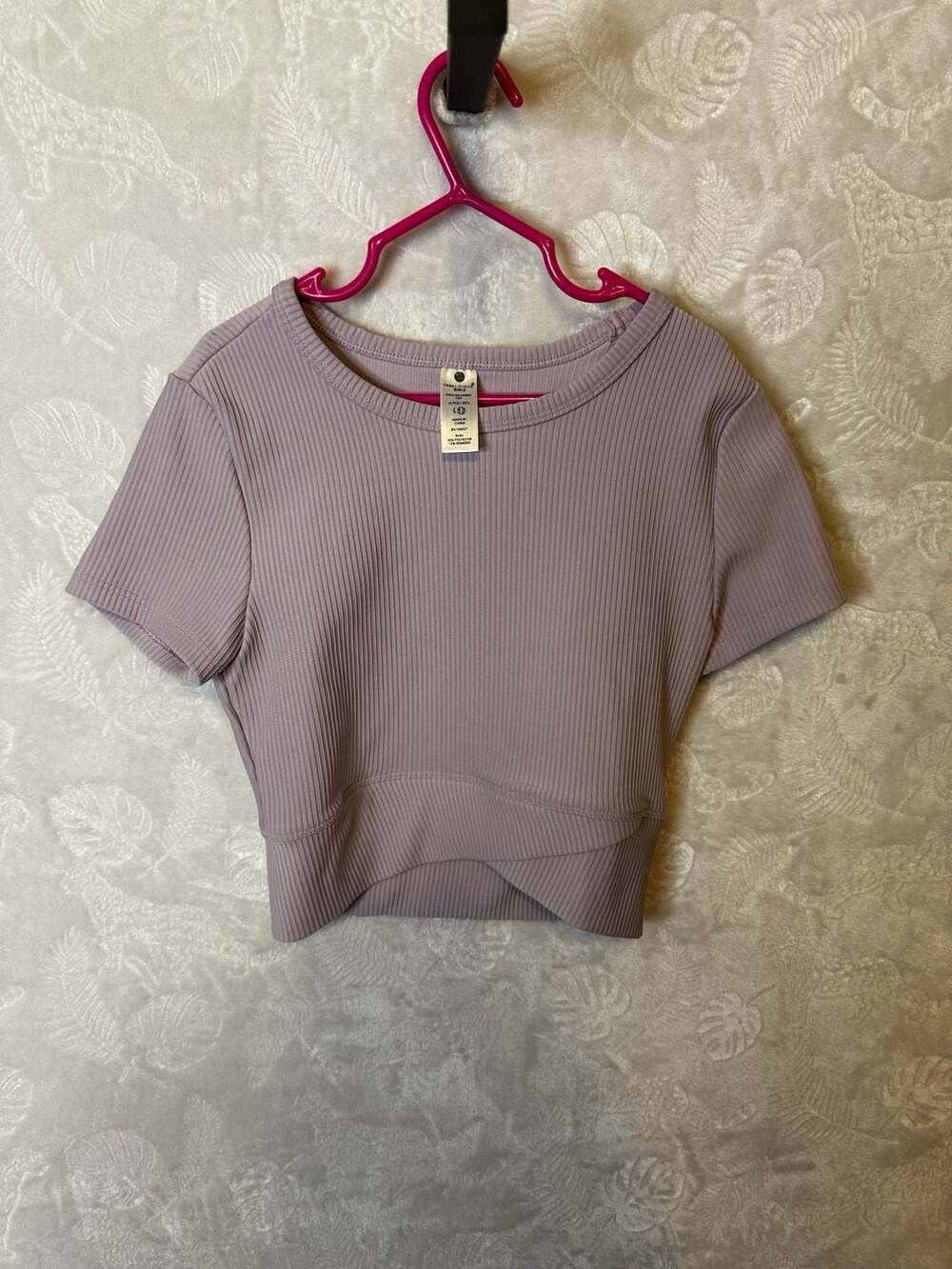 Yogalicious Girls Rib Maisie Crop Top Size L 12